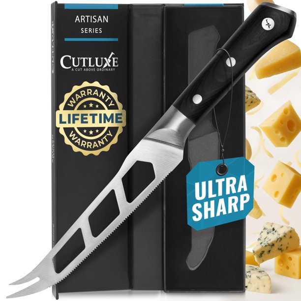 Cuchillo para Queso Cutluxe 13 cm de hoja serrada con punta dentada