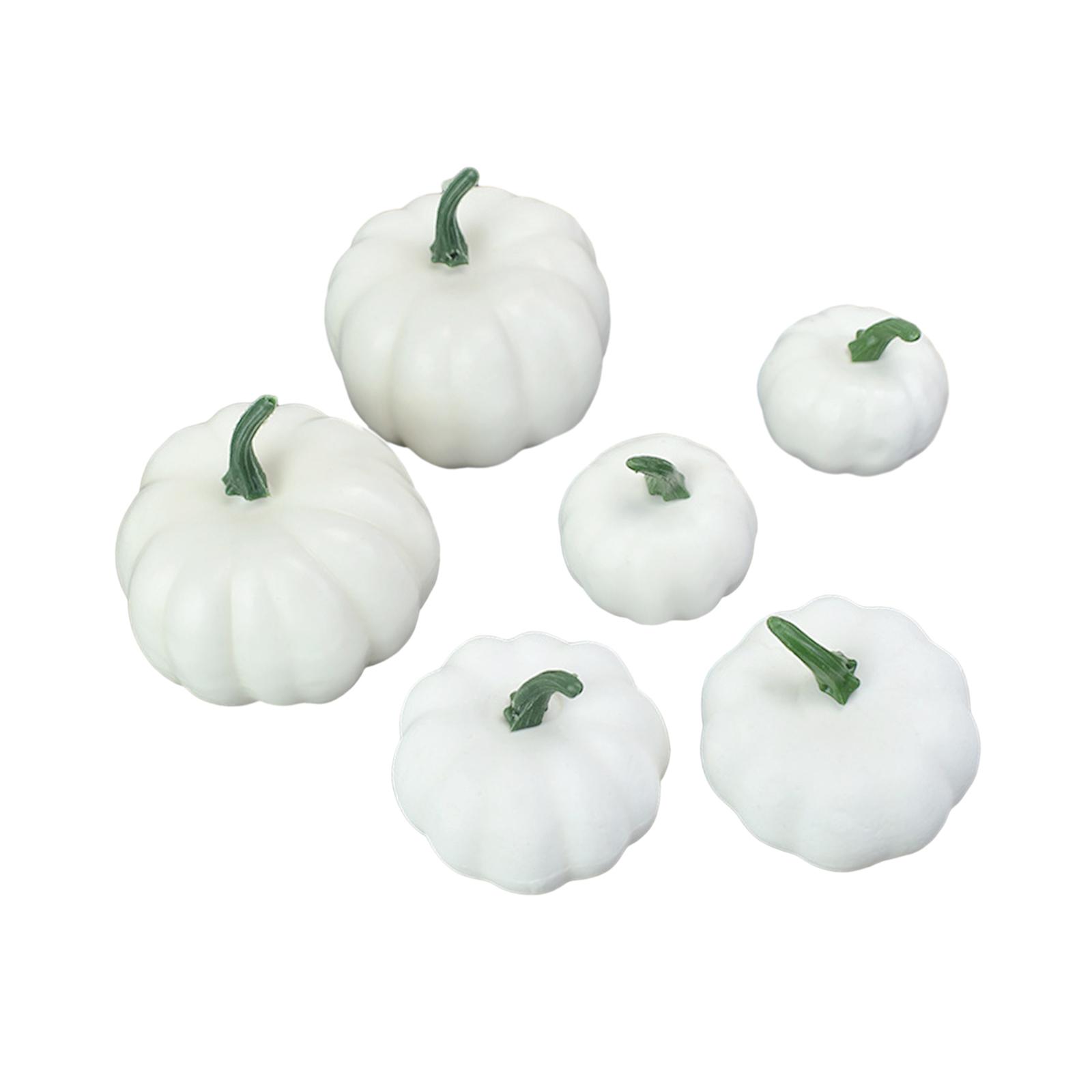 Bothyi - 6 Piezas Calabazas Falsas Modelo Calabazas De Espuma Falsas Para Chimenea De Halloween Estilo Otoño C