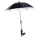 thumbnail image 2 of Sombrilla para silla de playa, cochecito, sombrilla contra el sol, ajustable 360 degree, flexible y resistente al agua. Negro, 2 of 5