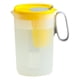 thumbnail image 3 of Tetera de plástico con flores, tetera para nevera, jarra de jugo con colador, jarra de agua para café, jugo, cerveza fría, bebida de agua fría/calient Amarillo, 3 of 5