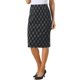 thumbnail image 4 of INSPIRE CHIC Faldas Midi a Cuadros para Mujeres de Cintura Alta hasta la Rodilla 2025 Faldas Lápiz Casual Ajustadas XL Negro, 4 of 6