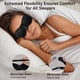 thumbnail image 2 of Gafas de dormir Vowleike de silicona suave con cámara de humedad, 2 of 3