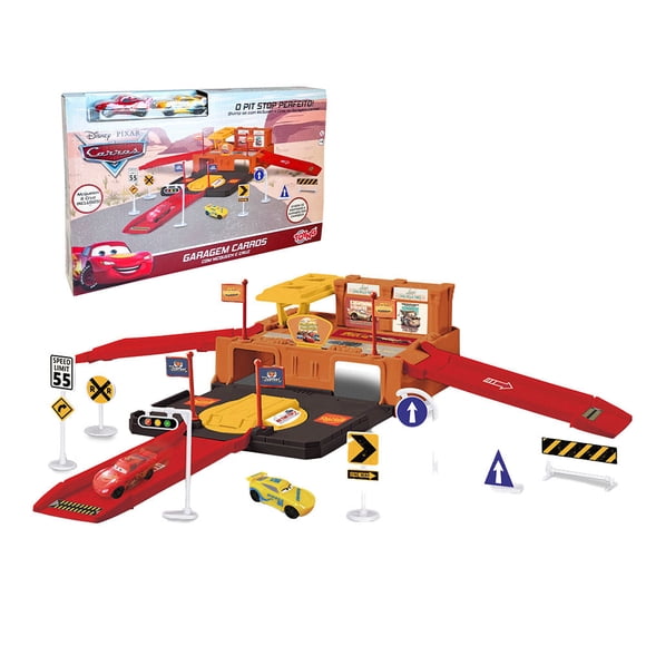 Playset Garage Cars Disney Con Autos