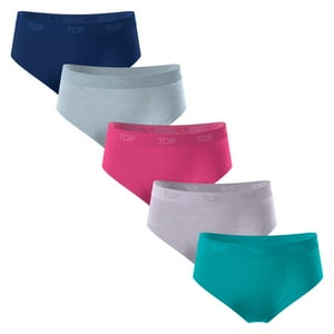 Top - Calzón Pantaletas Niña Algodón Pack 5 C1 Talla 10