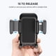 thumbnail image 3 of Soporte de teléfono para coche - Soporte de ranura con un botón de liberación, fácil instalación, compatible con iPhone 16/15/14/13/12/11 Pro XR XS MAX, Galaxy S20/S20 /S10/S9 - Ajuste universal-Negro, 3 of 7