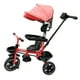 thumbnail image 1 of Triciclo Coche Infantil 5 En 1 Toldo Mango Direccional Rojo, 1 of 4