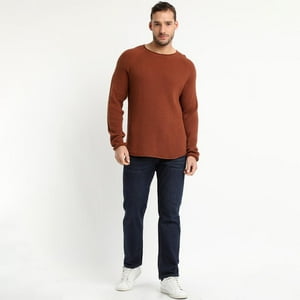 Truval - Sweater Cuello Redondo Ladrillo Terracota L