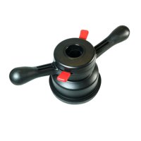 Ioensy - Equilibrador Para Rueda De Neumático, Tuerca De Sujeción De Ala De Cubo, Herramienta De Reparación De Automóviles Profesional Negra, Rosca De 38Mm, Paso De 3Mm