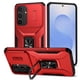 thumbnail image 1 of Funda Armada para Samsung Galaxy S25 FE con Tapa Deslizante y Soporte Magnético Giratorio Rojo, 1 of 5