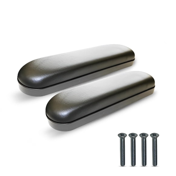 Par de protectores de reposabrazos Healthline de vinilo para sillas de ruedas, color negro