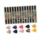 thumbnail image 1 of 2 Pegatinas para Notas de Guitarra, Pegatinas para de Diapasón con 10 Púas de Guitarra, Pegatinas para Diapasón de Guitarra para Guitarras Elé, 1 of 5