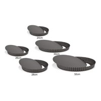 Genérico - Pack X5 Moldes Desmontables Molde De Pie 24 26 28 30 32Cm