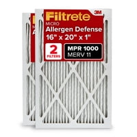 Filtro De Aire Filtrete 16X20X1 Merv 11 Mpr 1000, Paquete De 2