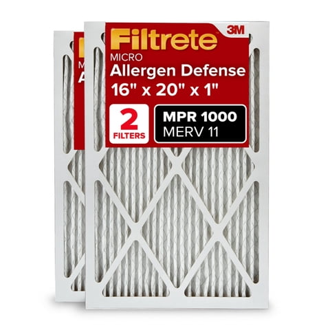 Filtro De Aire Filtrete 16X20X1 Merv 11 Mpr 1000, Paquete De 2