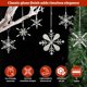 thumbnail image 3 of Set de adornos navideños ShalinIndia con forma de copo de nieve, hierro y vidrio, 3 of 9