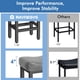 thumbnail image 5 of Juego de taburetes de bar Raynesys, altura 24 pulgadas, cuero regenerado, 5 of 8