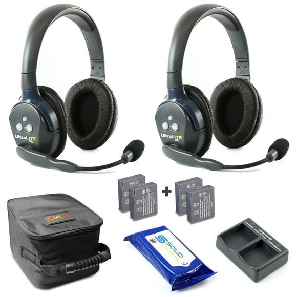 Auriculares inalámbricos Eartec UL2D Ultralite Full Duplex para 2 usuarios