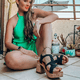 thumbnail image 2 of Sandalia Chalada Mujer Wike-1 Negro Plataforma, 2 of 8