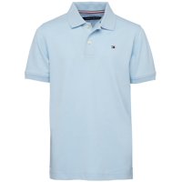 Polo Tommy Hilfiger De Manga Corta Para Niños, Color Azul Hiedra 8-10