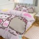 thumbnail image 1 of Hello Kitty Cat Comforter Set with Sheets - 3 Piece Bedding Includes Pillow Covers - Super Soft Bedding Room Decor Twin, 1 of 5
