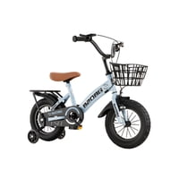 Babyluna - Bicicleta Infantil Aro 12 Cesta Y Rueda Con Luces Celeste