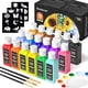 thumbnail image 1 of Pintura Para Tela 18 Colores 60 Ml Con Pinceles Y Plantillas, 1 of 8