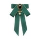 thumbnail image 5 of Pajarita Cinta Broche Bowknot Pajarita Regalo Collar Pin Para Camisa Uniforme Traje Verde Oscuro, 5 of 5