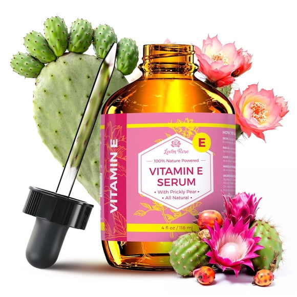 Aceite Serum Leven Rose con vitamina E, 100% orgánico puro, 120 ml