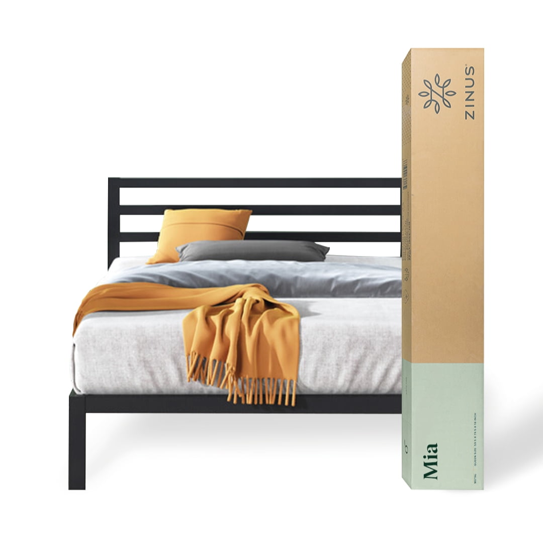 Base Cama Con Respaldo Mia Zinus 1,5 Plaza Long 105x200x36cm