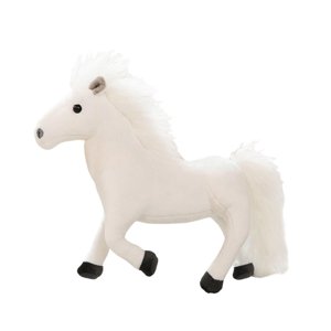 Bothyi - Animales De Peluche Caballo Peluche De Peluche Para La Decoración De La Sala De Estar Del Dormitorio Blanco