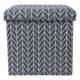 thumbnail image 1 of Pouf Baul Cubo Plegable 38x38 cm con Tapa Estampado Geometrico Gris, 1 of 4