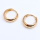 thumbnail image 4 of Aros Argollas Bombeadas, Plata 925 Enchapadas en Oro 24k, 4 of 4