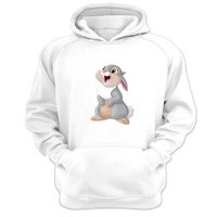 Genérico - Polerón Canguro Conejo Blanca Dibujos Animados Blanco Talla Xl Unisex