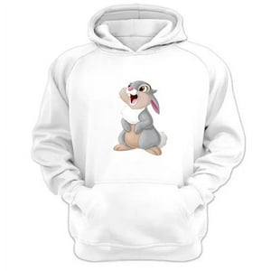 Genérico - Polerón Canguro Conejo Blanca Dibujos Animados Blanco Talla S Unisex