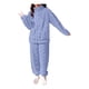 thumbnail image 2 of 3x Pijama Conjunto Invierno Mujer Peludo Suave Trenzado, 2 of 10