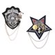 thumbnail image 3 of 2 piezas de plata militar para hombre Broches de cadena de plata Pin Party para hombre accesorio, 3 of 4