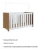 thumbnail image 4 of Cuna Yardas Valencia Blanco / Nogal Fija, 4 of 5