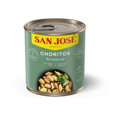 Choritos Natural Lata Drenado 200 G - Neto 425 G San José