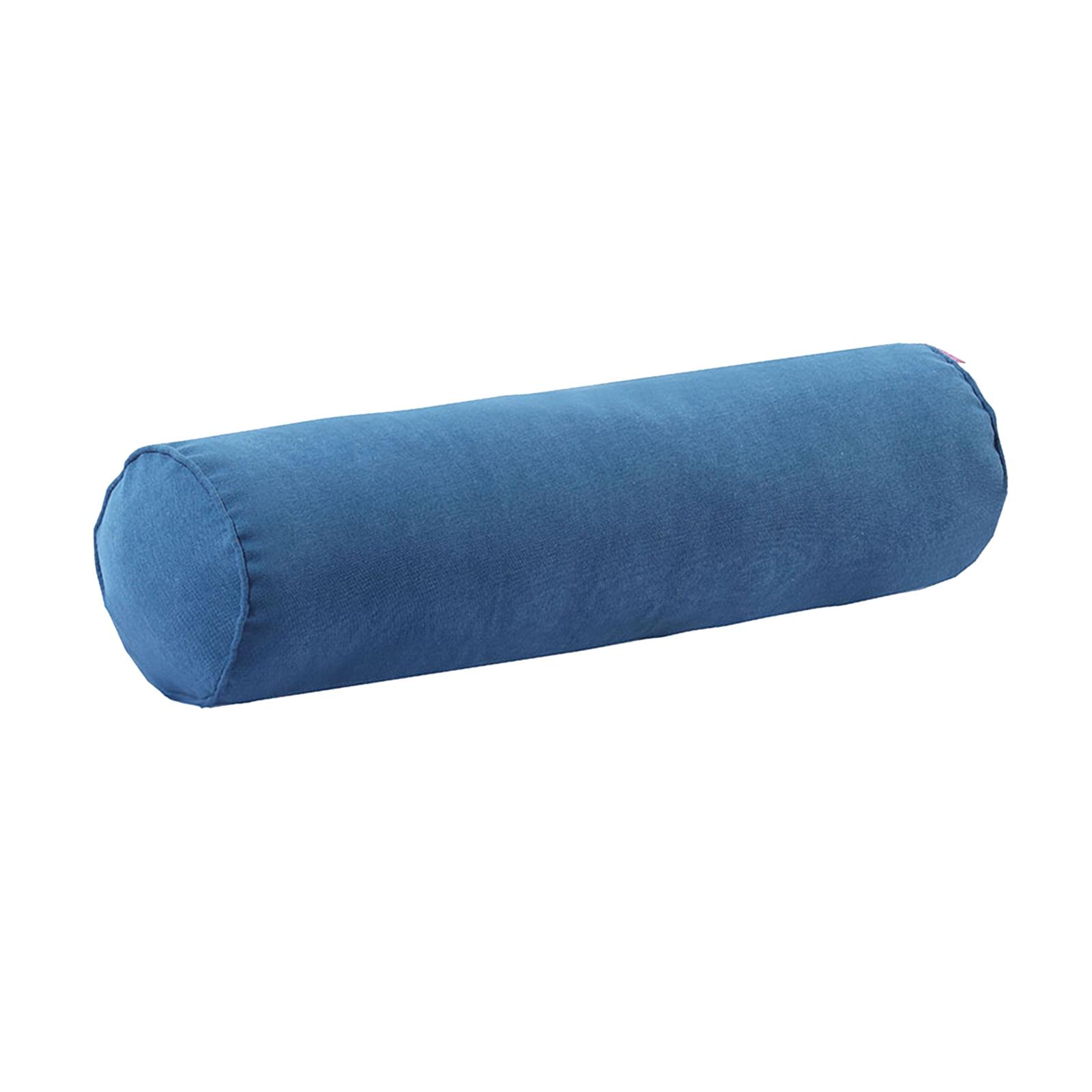 Ioensy - Almohada De Cuello Redondo Algodón Hueco Suave Y Cómodo Para Office Vertebra Car Blue