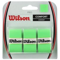 Paquete De 3 Cuchillas Tennis Overgrip Wilson Pro Comfort, Color Verde