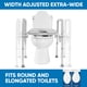 thumbnail image 2 of Asiento elevado para inodoro Platinum Health Ultimate con asas, color gris, 2 of 6