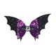 thumbnail image 2 of Horquilla Para El Pelo Con Forma De Murciélago Y Lazo Para Halloween, Pasador Para El Pelo Con Alas De Murciélago Para Festivales, Viajes Diarios, Color Negro Y Morado, 2 of 5