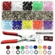 thumbnail image 4 of Kit De Herramientas De Sujetadores A Presión De 9,5 Mm Con Alicates Con Caja De 15 Rejillas Durable 10 Colores 200set Snaps, 4 of 5