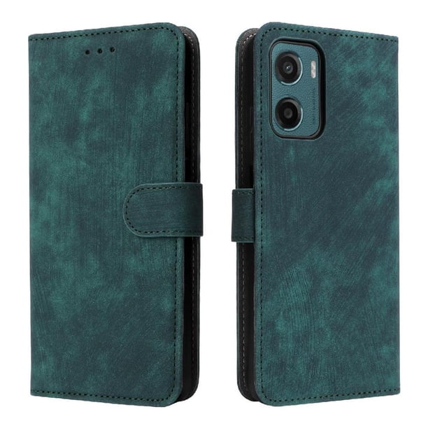 Funda Billetera para Motorola MOTO G05 4G con Soporte - Cartera de Cuero con Ranuras Verde