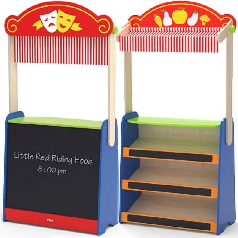 Viga Toys - Juguete Madera Teatro Y Mercado