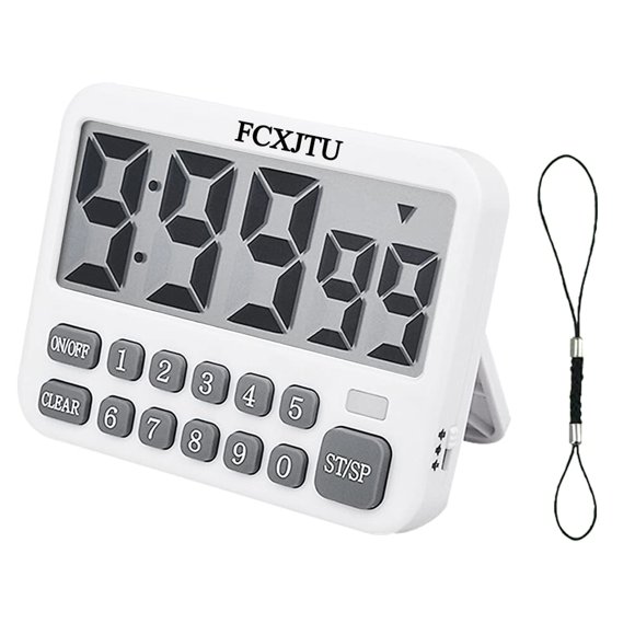 Temporizador digital de cocina FCXJTU con pantalla grande, cuenta arriba/abajo