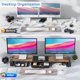 thumbnail image 2 of Gianotter Dual Monitor Stand Riser With Drawer and 2 Pen Holders, 2 of 3