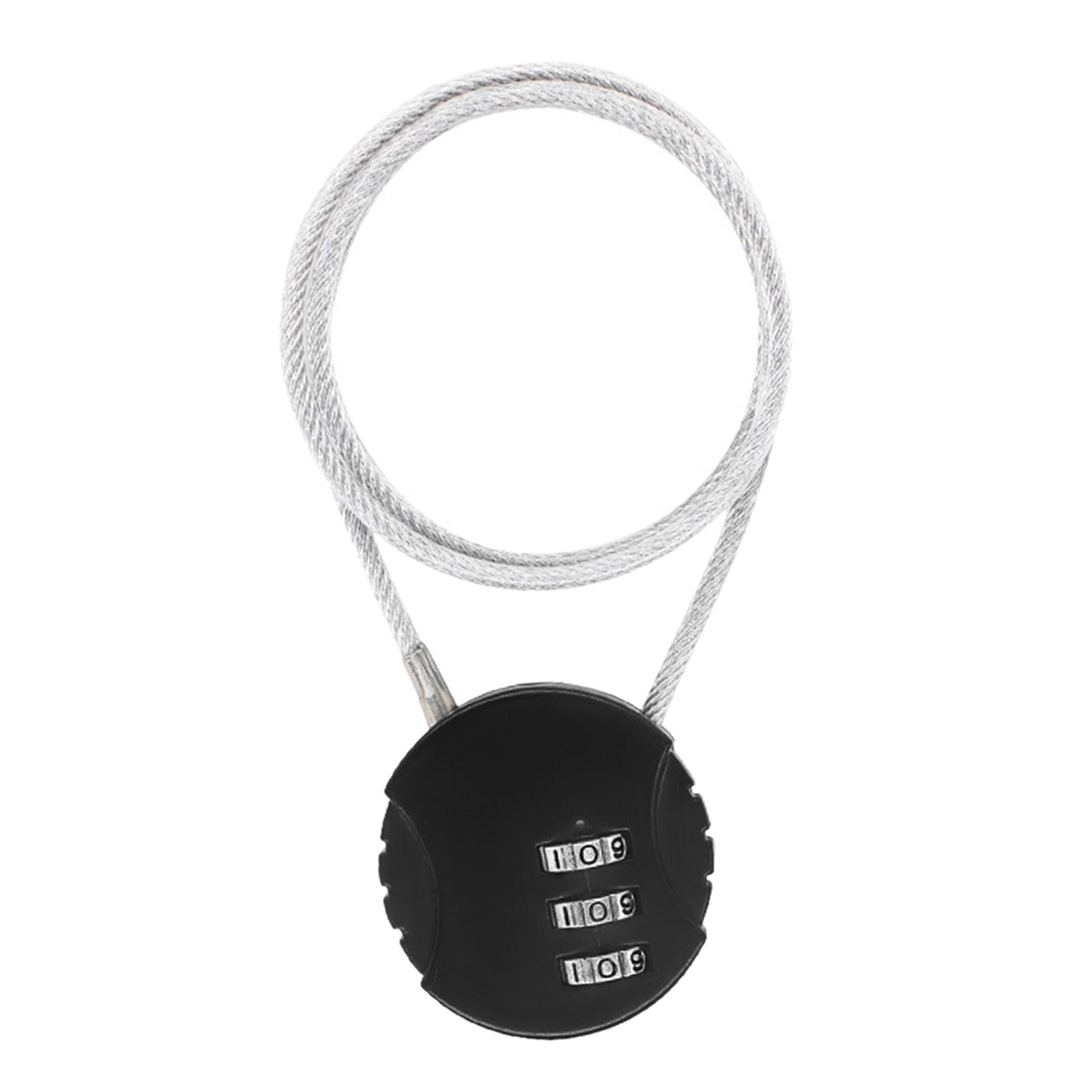 Ioensy - Candado Para Casco De Motocicleta Candado Para Ciclismo Mini Mochila Universal Negro