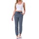 thumbnail image 2 of Pantalones de descanso a rayas de algodón para mujer de INSPIRE CHIC para el regreso a clases, suaves joggers con cordón ajustable, bolsillos y puños elásticos XS Rayas Azul Marino, 2 of 5