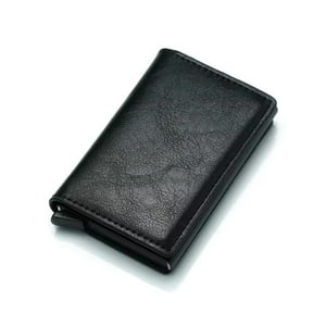 Pios - Billetera Y Tarjetero Rfid Anti-Clonación Negra